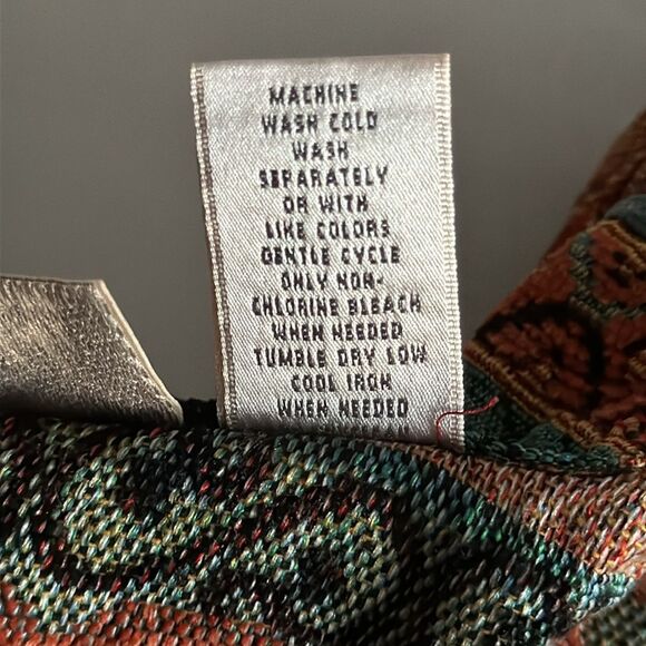 Vintage Studio Works Colorful Tapestry Floral Jacket Women's Size Medium - Picture 10 of 11